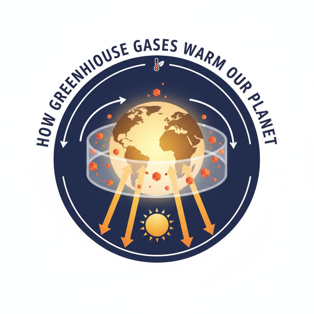 How Greenhouse Gases Warm Our Planet