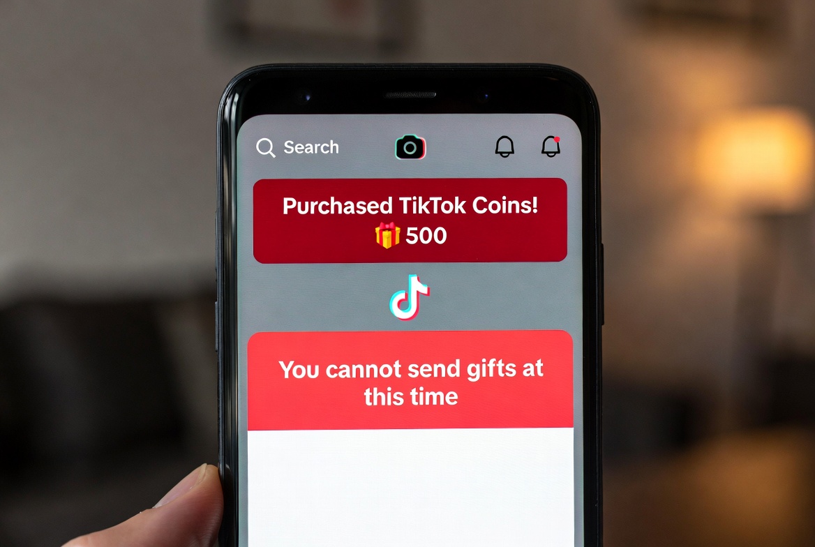Purchased TikTok Coins but Unable to Send Gifts